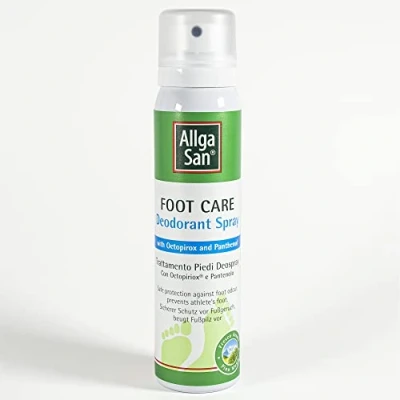 Afbeelding van Allga San Deospray voor schoenen, geurspray, 100 ml, specifieke Mugo dennenbehandeling frisse en droge voeten