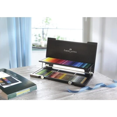 Afbeelding van Faber Castell kleurpotloden Polychromos 120 stuks in houten koffer FC 110013