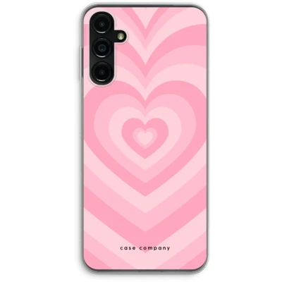 Afbeelding van Case Company® hoesje geschikt voor Samsung Galaxy A14 Hart Roos Soft Cover Telefoonhoesje Bescherming aan alle Kanten en Schermrand