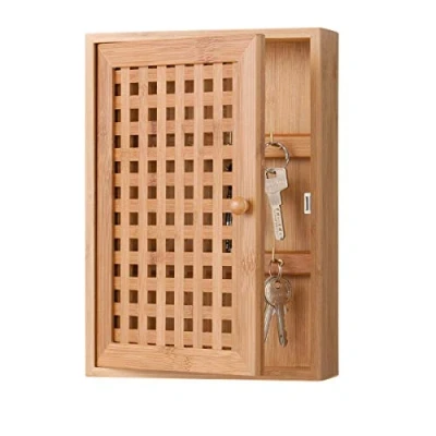Afbeelding van Zeller Present 13876 sleutelkast van bamboe, 19 x 6 27 cm