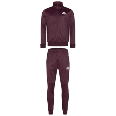 Afbeelding van Lonsdale Training Normale Passform Pember SET Trainingspak, Heren, Maat: XL, Oxblood ecru