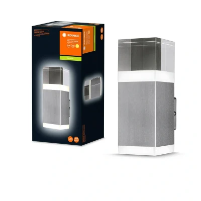 Afbeelding van LEDVANCE Wand en plafondarmatuur LED: voor muur, ENDURA STYLE CRYSTAL / 9 W, 220…240 V, Warm wit, 3000 K, body materiaal: steel, IP44