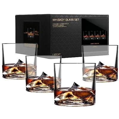 Afbeelding van Liiton Whiskey Glazen Mount Everest 270 ml 4 Stuks