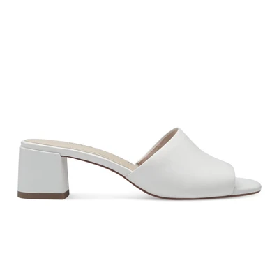 Afbeelding van Tamaris Muiltjes met hak, Dames, Maat: 38, White Leer