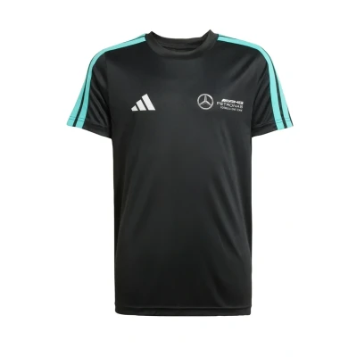 Afbeelding van adidas Performance Mercedes AMG Petronas Formula One Team DNA T shirt Kids Kinderen Zwart 128