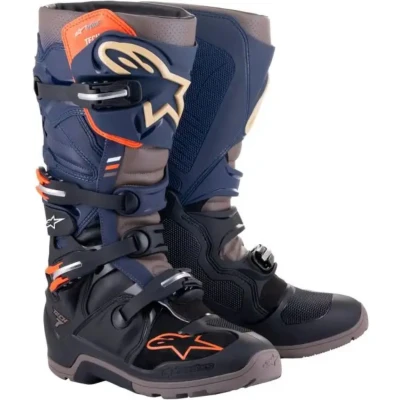 Afbeelding van Alpinestars Tech 7 Enduro Drystar Crosslaarzen Zwart / Donker Navy Grijs maat 11 = 45.5