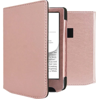 Afbeelding van imoshion Vegan Leather Bookcase voor de Pocketbook Verse / Pro Color Vivlio Light HD Rosé Goud