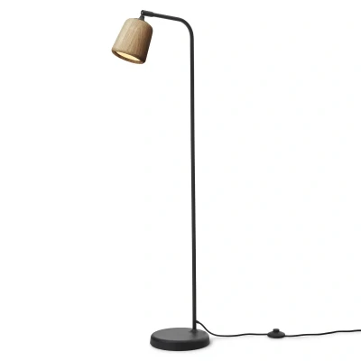 Afbeelding van New Works vloerlamp Materiaal, houtkleurig, eiken, hoogte 125 cm
