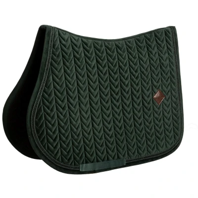Afbeelding van Kentucky Zadeldekje Velvet Mini Pearls Springen Pine Green Full Agradi.be