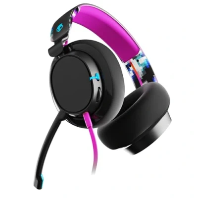 Image de Casque Gaming filaire Skullcandy Slyr Pro Multiplateforme Noir et Rose