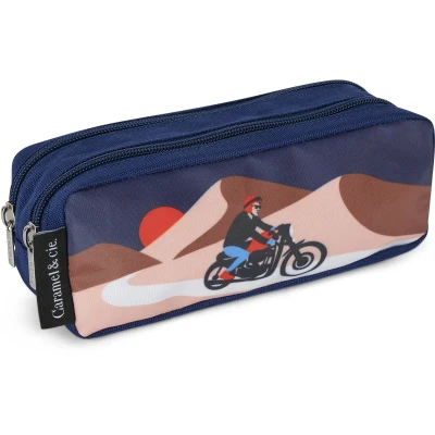 Afbeelding van Caramel &amp; Cie Pennenzak Rallye Explorer Blauw