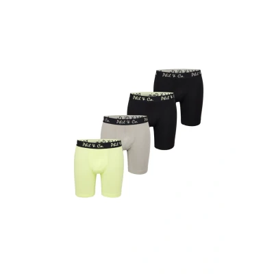 Afbeelding van Phil &amp; Co. Berlin 4PACK Onderbroeken Elephant shadow lime, Heren, Maat: Medium, lime