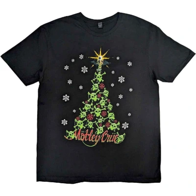Afbeelding van Motley Crue Xmas Heren T shirt L Zwart