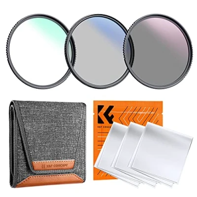 Afbeelding van K&amp;F Concept 77 mm UV Polariserende CPL ND4 Filter Kit Reinigingsdoek Tas voor Digitale Camera Lens (Nieuwe Versie)