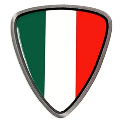 Afbeelding van 4R Quattroerre.it 32112 3D sticker Italië HQ, 40 x 36 mm