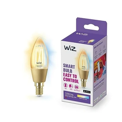 Afbeelding van WiZ Ledlamp, wifi, vlam, E14, wittinten, komt overeen met 25 W, 370 lumen, werkt Alexa, Google Assistant en Apple HomeKit