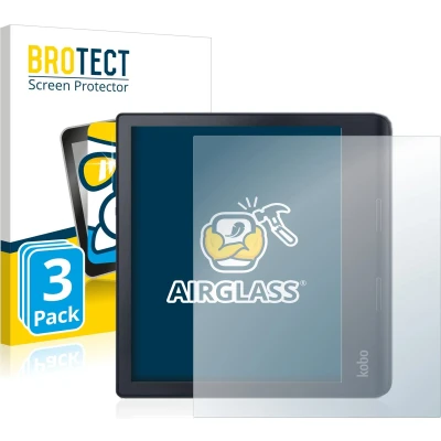 Afbeelding van BROTECT Screenprotector voor Kobo Sage Folie Beschermfolie Beschermglas transparant (3 Stuks)