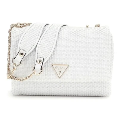 Afbeelding van GUESS Schoudertas Phaedra Convertible Xbody Flap Bag White Wit
