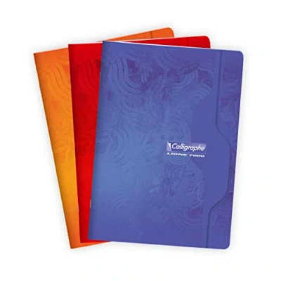 Afbeelding van Calligraphe 7143C notitieboek, A4, 21 x 29,7 cm, 192 pagina&#039;s, grote ruiten, wit papier, 70 g, envelop gerecyclede kleur willekeurig