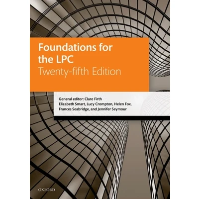 Afbeelding van Legal Practice Course Manuals Foundations for the LPC