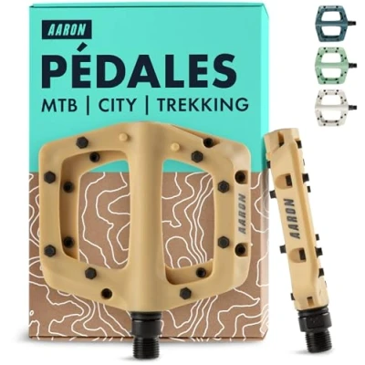 Afbeelding van Vuil MTB Pedalen gemaakt van ultralichte nylonvezels met verzegelde industriële kogellagers, antislip door 8 verwisselbare pinnen, platform Fiets voor dirt bike, e downhill, trekking