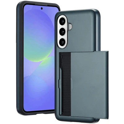 Afbeelding van imoshion Hoesje met pasjeshouder Geschikt voor Samsung Galaxy A56 (5G) / A36 Backcover Donkerblauw