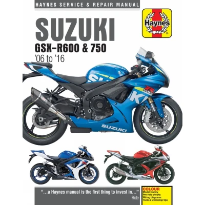Afbeelding van Suzuki GSX R600 &amp; 750 (06 16) Haynes Repair Manual