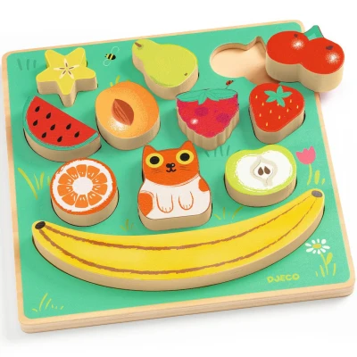 Afbeelding van Djeco houten puzzel en balanceerspel happy 11st