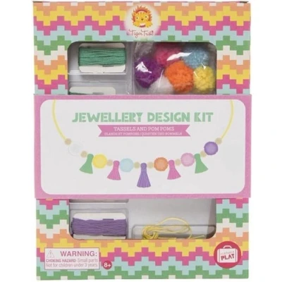 Afbeelding van Tiger tribe sieraden ontwerp kit franjes en pompons
