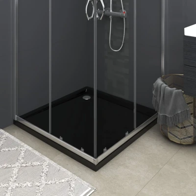 Afbeelding van Douchebak vierkant 80x80 cm ABS zwart