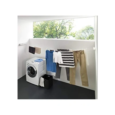 Afbeelding van JUWEL Artweger by 40142 Rolldry wanddroger, uittrekbaar, drooglengte 5 x 4,2 m, met spanningstechniek, automatisch vergrendelen/oprollen, eenvoudig te bedienen