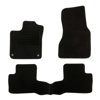 Afbeelding van DBS 1765254 Automatten Op maat gemaakt Autovloermatten 3 delig Antislip Zwarte Tapijt 900 g/m² Fluwelen afwerking Serie Star