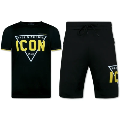 Afbeelding van Zomerset Heren ICON Twinset Combisets 11818 Zwart/ Geel