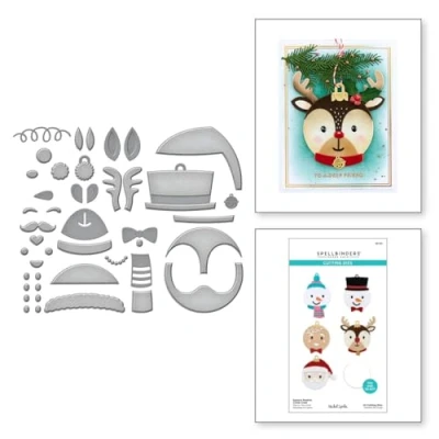 Afbeelding van Spellbinders Santa’s Festive Circle Crew Etched Dies (S6 223)