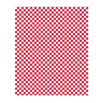 Afbeelding van Vetvrij papier of hamburgervellen rood blok 28x34cm Inhoud: 1000 stuks