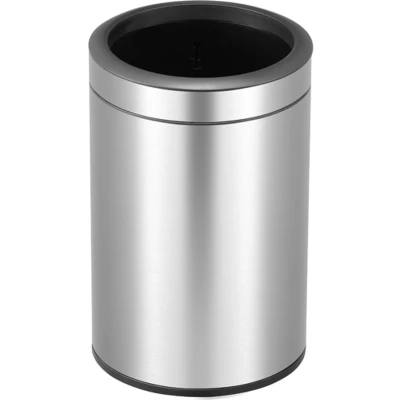 Afbeelding van EKO Round Open Top Prullenbak 12 l Mat RVS