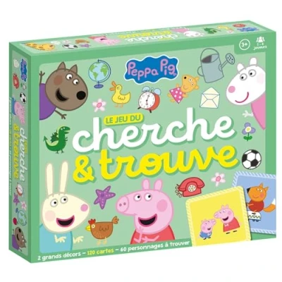 Afbeelding van PEPPA PIG LE JEU DU CHERCHE ET TROUVE (+ 120 CARTES + 6 PLAT