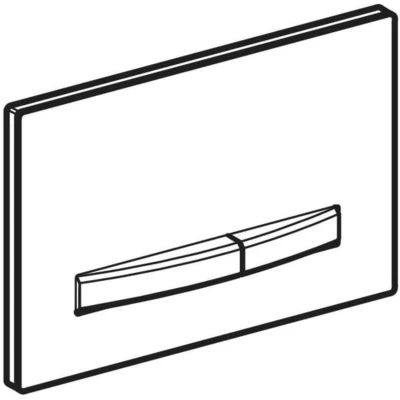 Afbeelding van Geberit Sigma50 bedieningsplaat, voor 2 toets spoeling afdekplaat wit