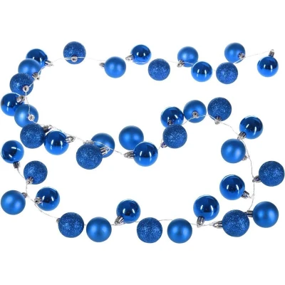 Afbeelding van Casaria Kerstverlichting 40 LED&#039;s Incl. Kerstballen 2 m Mat Blauw