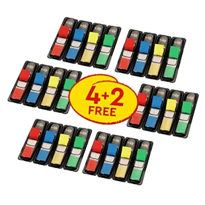 Image de Post it 3M index repositionnables mini, 11,9 x 43,2 mm,