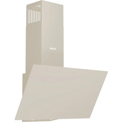 Afbeelding van Wiggo WE A641G(C) Schuine afzuigkap 60 cm Energieklasse A Creme Glas