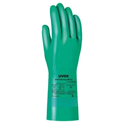 Afbeelding van Uvex Profastrong NF33 lange handschoenen met chemische bescherming, nitril, maat 11/2XL