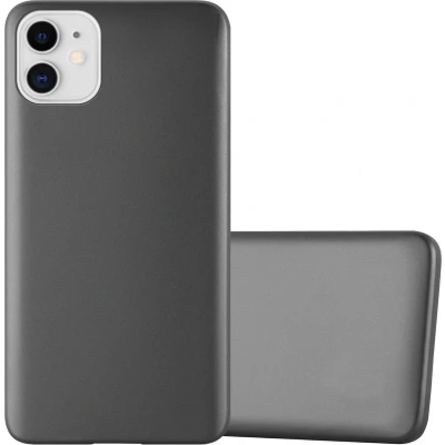 Afbeelding van Cadorabo Hoesje geschikt voor Apple iPhone 11 in METALLIC GRIJS Beschermhoes gemaakt van flexibel TPU silicone Case Cover