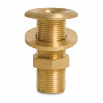 Afbeelding van Nr. 1121 Doorvoer messing 1/4 inch buitendraad