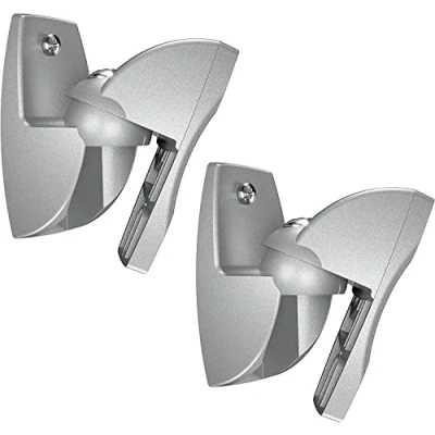 Afbeelding van Vogel&#039;s VLB 500 universele speaker beugel Kantelbaar (20) en draaibaar (180) Milieuvriendelijke verpakking Maximaal gewicht: 5 kg Duopack Zilver (2x)