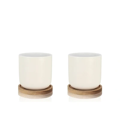 Afbeelding van Ogo Living Enzo Giftset 2 Mugs 0,25l Wit Porselein