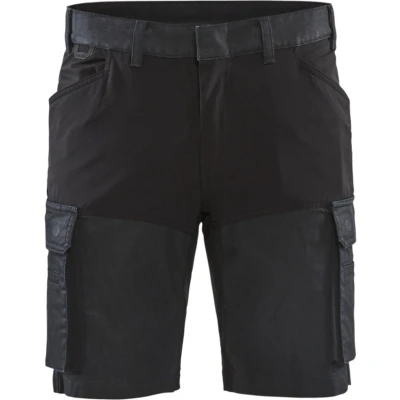 Afbeelding van Blaklader Service short met stretch 1437 1147 Marineblauw/Zwart