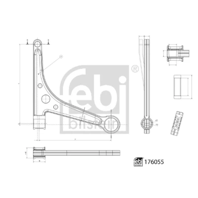 Afbeelding van Draagarm, wielophanging FEBI BILSTEIN 176055