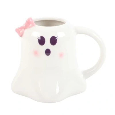 Afbeelding van Something Different Miss Boo Ghost Shaped with Bow Mok/beker Multicolours