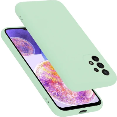 Afbeelding van Cadorabo Hoesje geschikt voor Samsung Galaxy A23 4G in LIQUID LICHT GROEN Beschermhoes gemaakt van flexibel TPU silicone Case Cover